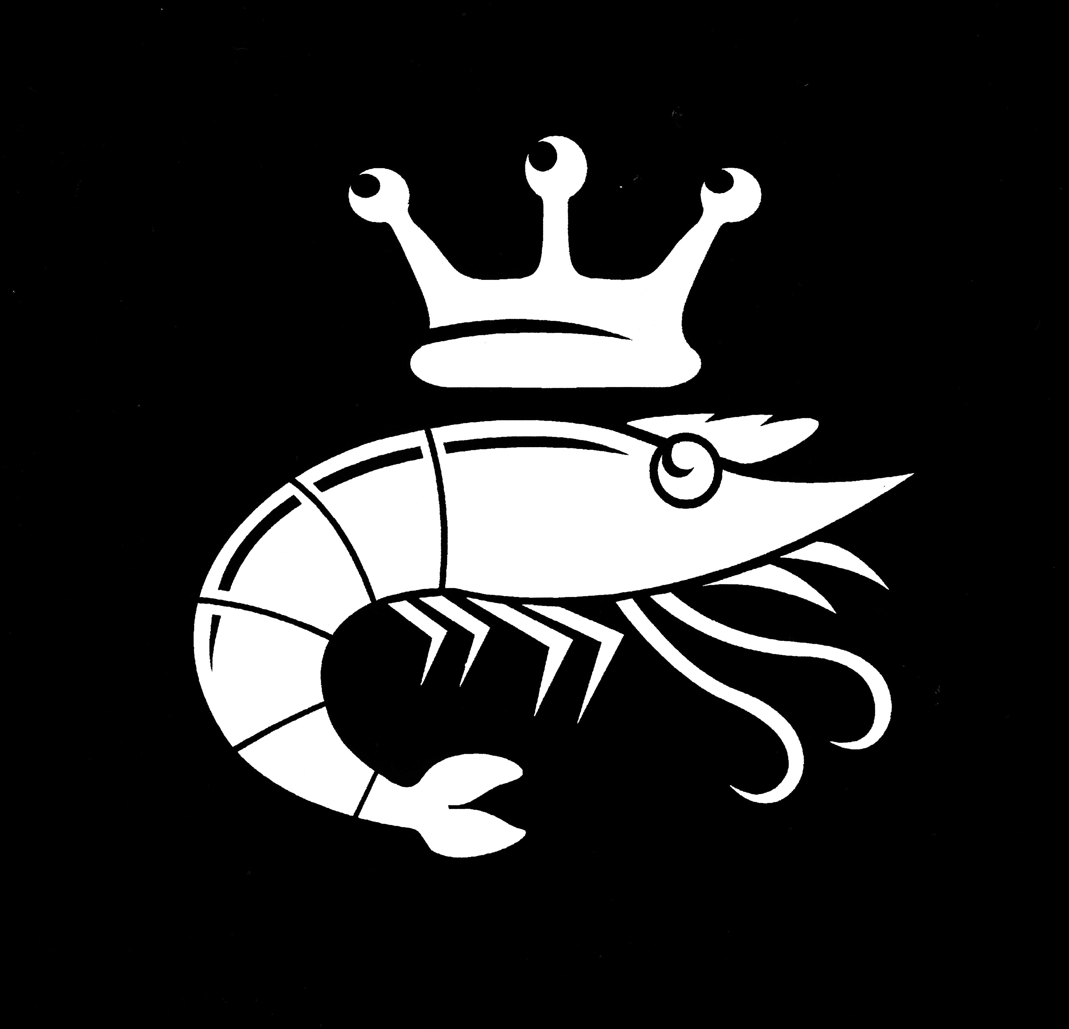 Prawn & Crown logo white