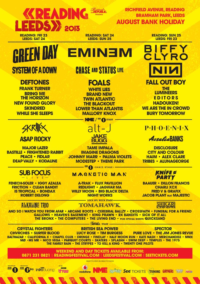 Reading & Leeds 2013