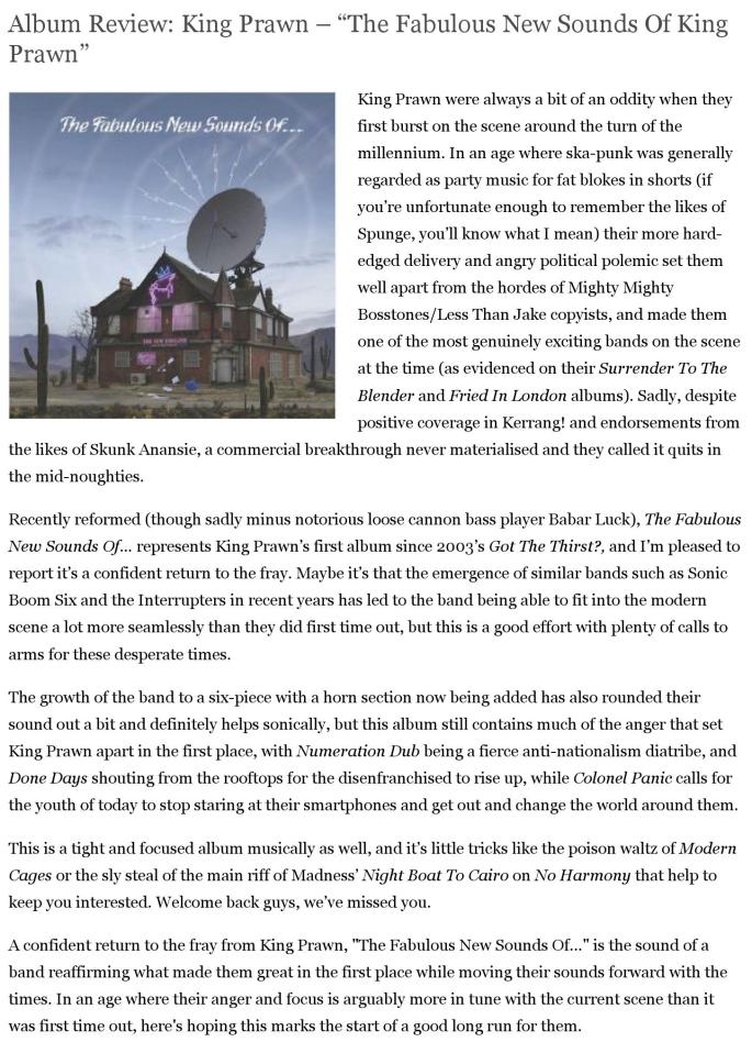 Album Review: King Prawn – “The Fabulous New Sounds Of King Prawn” | PureRawk.com (Reader version)_000001