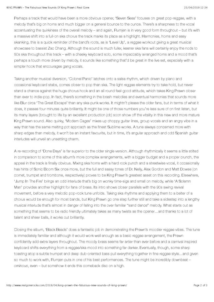 KING PRAWN – The Fabulous New Sounds Of King Prawn | Real Gone_000002